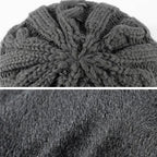 Seattle Winter Plush Knitted Visor Beanie