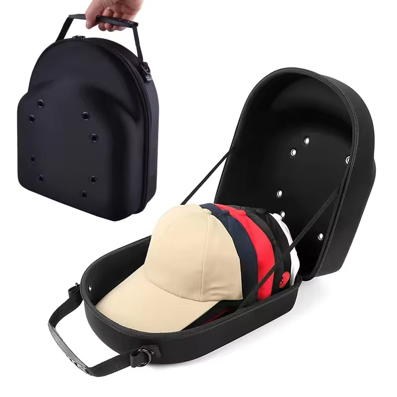 Hard Shell Hat Travel Case, Protective Baseball Cap Storage Bag