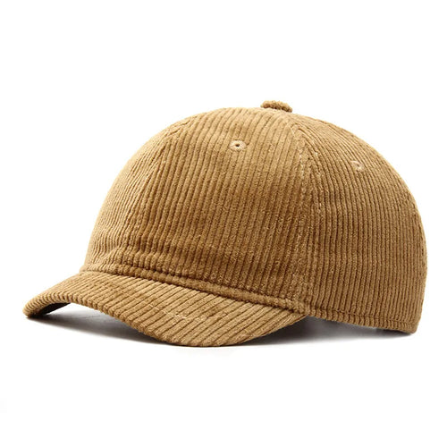 Brown Corduroy Baseball Cap