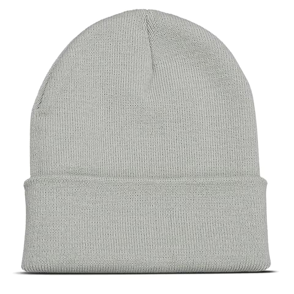 Purple acrylic winter beanie hat