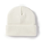 Navy blue acrylic beanie for custom logo printing
