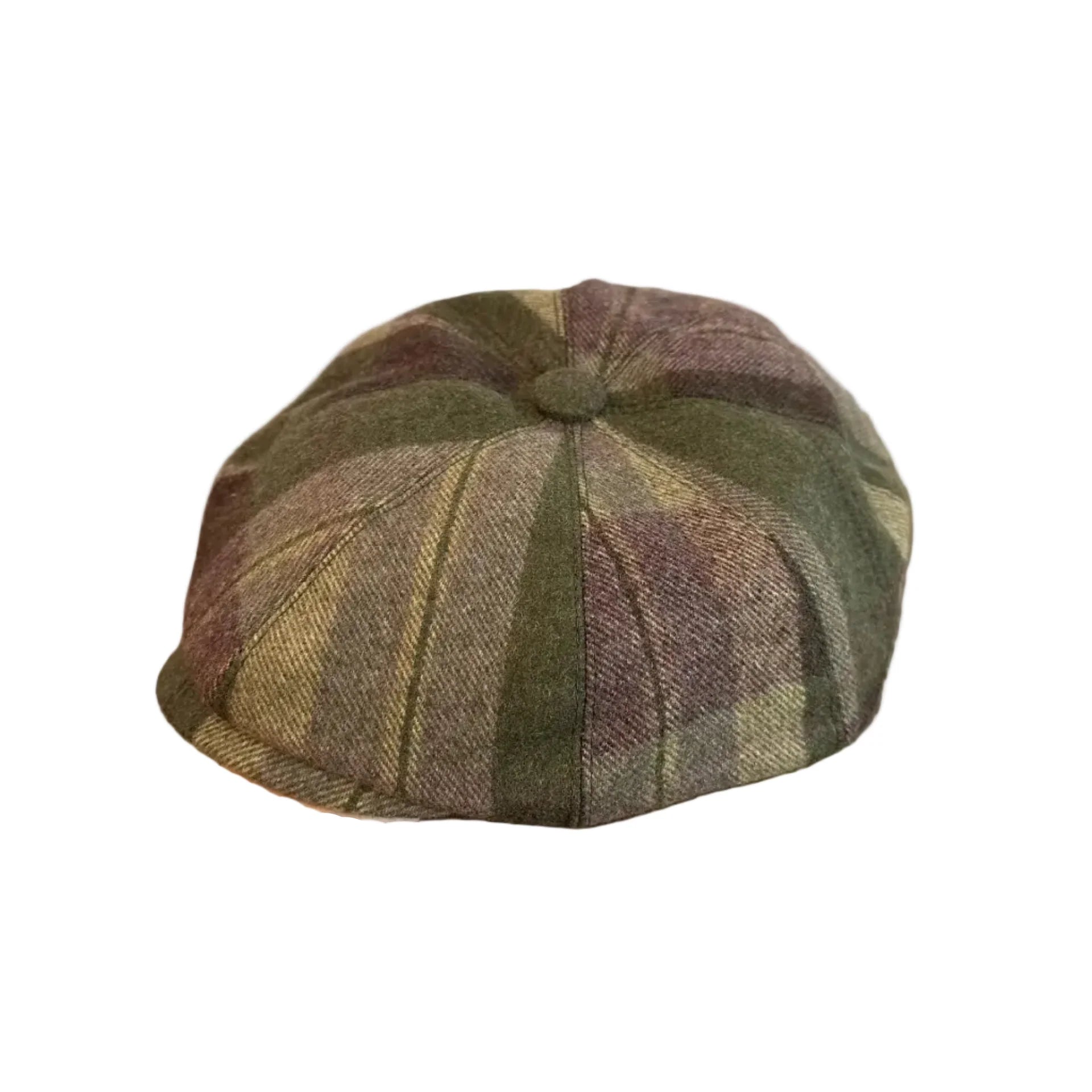 Sheffield Plaid Wool Newsboy Cap