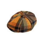 Sheffield Plaid Wool Newsboy Cap