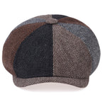 Shelby 4 Colors Herringbone Newsboy Cap