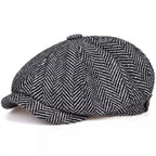 Shelby Herringbone Newsboy Cap