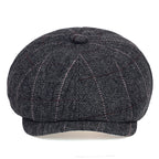 Shelby Striped Newsboy Cap