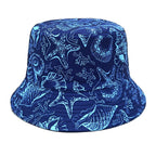 Shells Print Reversible Bucket Hat