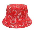 Shells Print Reversible Bucket Hat