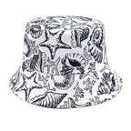 Shells Print Reversible Bucket Hat