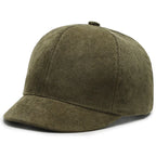 Short Brim Corduroy Baseball Cap