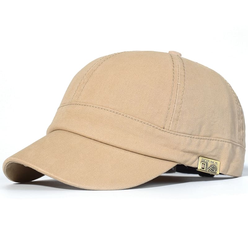 Short Brim Plain Baseball Cap