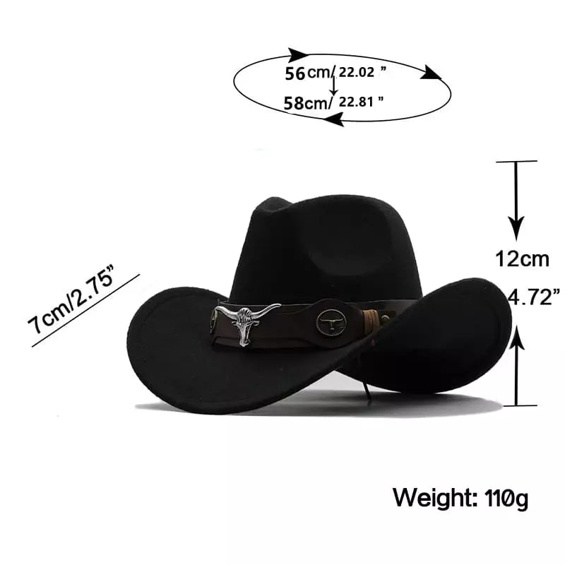 Silver Bull Wool Cowboy Hat