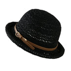 Siracusa Sun Rolled Brim Raffia Bucket Hat