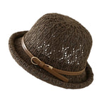 Siracusa Sun Rolled Brim Raffia Bucket Hat