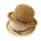 Siracusa Sun Rolled Brim Raffia Bucket Hat