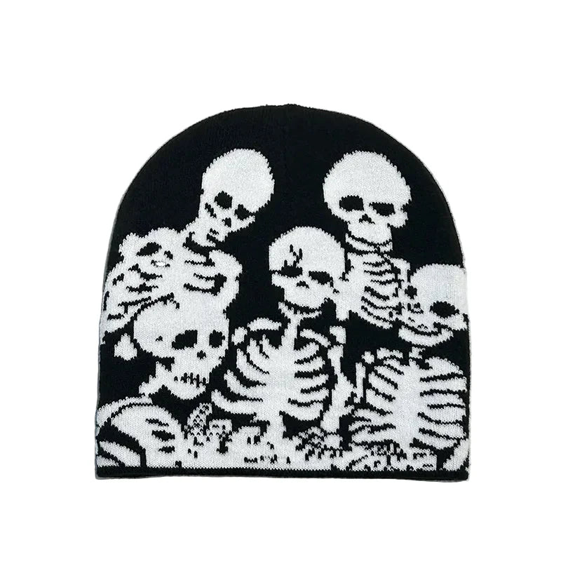 Skeleton Parade Halloween Winter Knitted Beanie