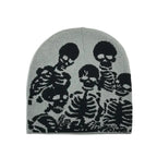 Skeleton Parade Halloween Winter Knitted Beanie