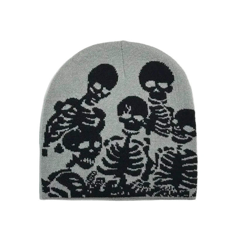 Skeleton Parade Halloween Winter Knitted Beanie