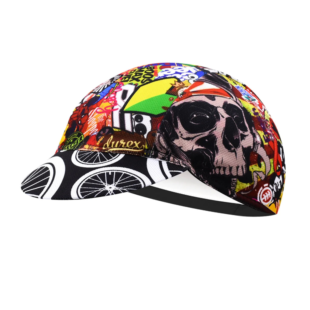 Skulls Graffiti Cycling Cap