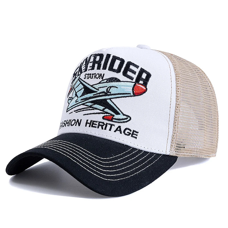 Sky Rider Station Baseball Trucker Cap
