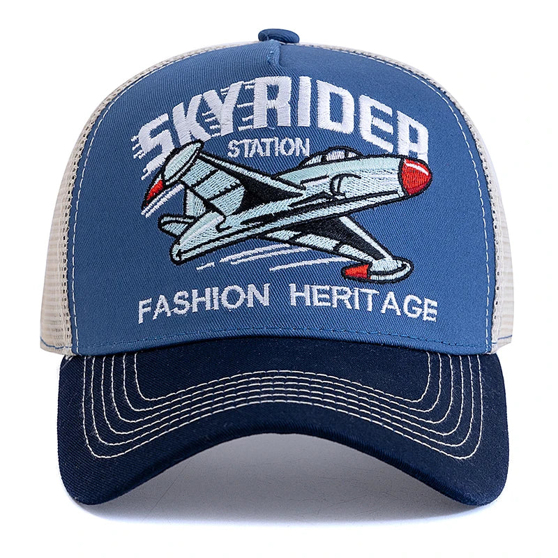 Sky Rider Station Baseball Trucker Cap