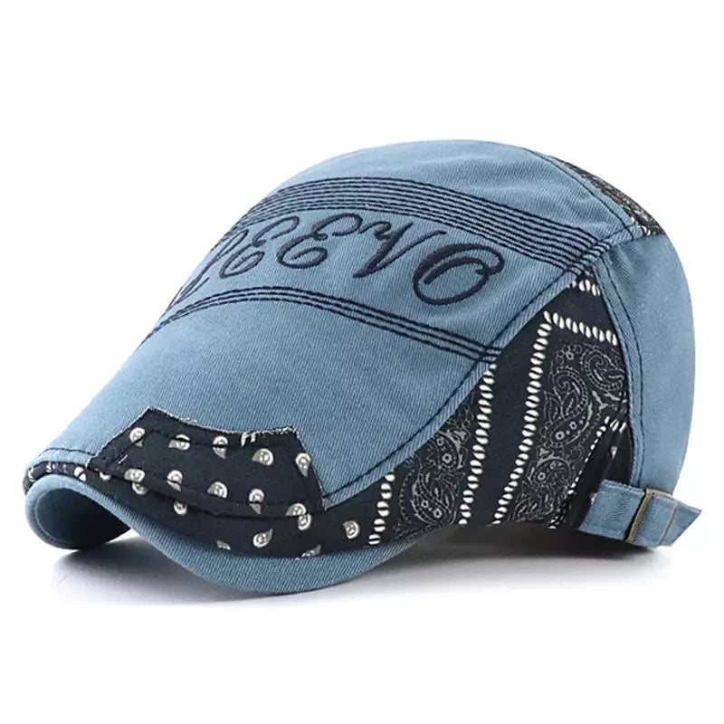 Sleevo Ethnic Patchwork Flat Cap
