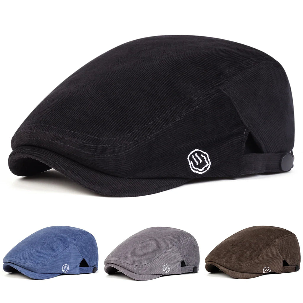 Smile 1991 Corduroy Flat Cap