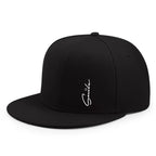 Smile Plain Cotton Snapback Cap