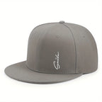 Smile Plain Cotton Snapback Cap