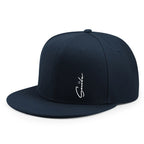 Smile Plain Cotton Snapback Cap