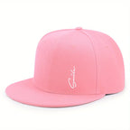 Smile Plain Cotton Snapback Cap