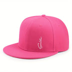 Smile Plain Cotton Snapback Cap