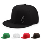 Smile Plain Cotton Snapback Cap