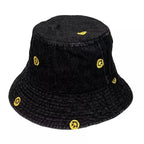 Smileys Cotton Denim Bucket Hat