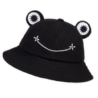 Smiling Frog Cotton Bucket Hat