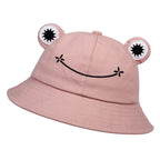 Smiling Frog Cotton Bucket Hat