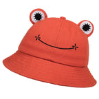 Smiling Frog Cotton Bucket Hat