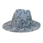Snake Skin Fedora Hat