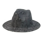 Snake Skin Fedora Hat