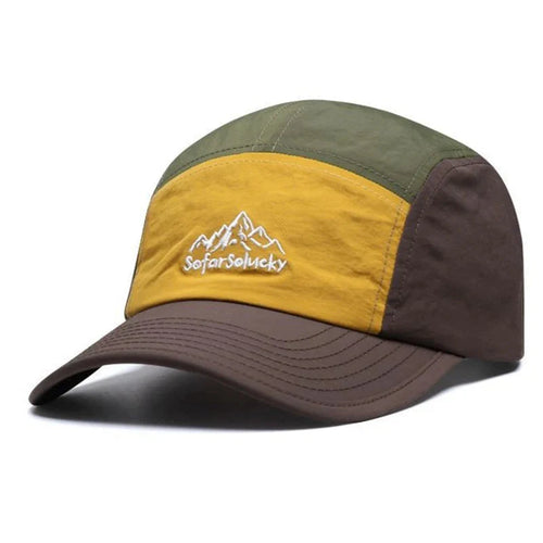 Yellow 5-Panels Baseball Cap