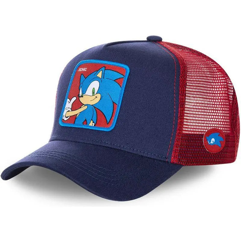 Sonic Cartoon Baseball Trucker Cap