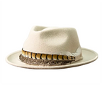 Soprano Feather Wool Fedora Hat