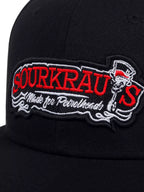 Sourkrauts Black Snapback Cap