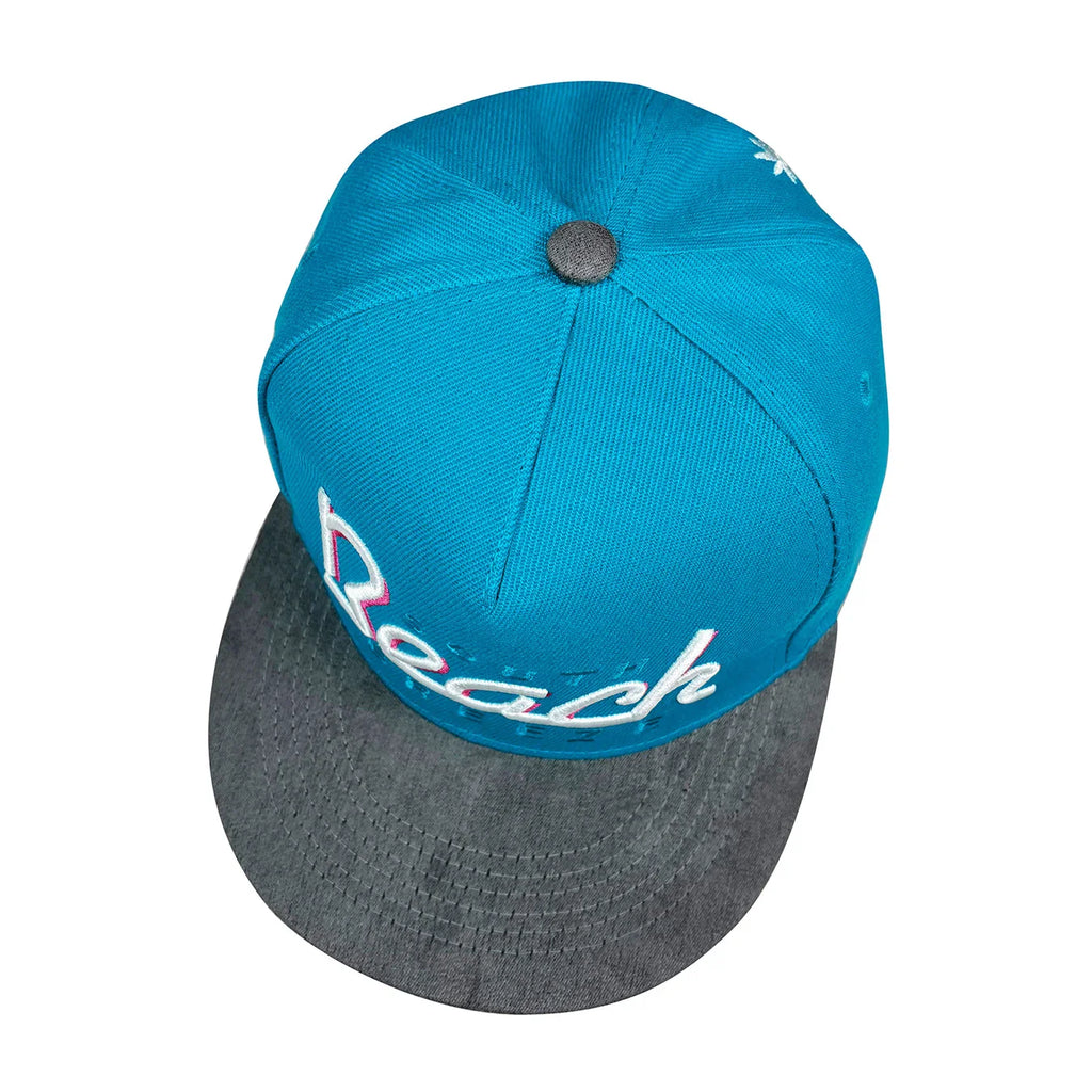 South Beach Turquoise Blue Snapback Cap