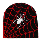 Spider Web Halloween Beanie