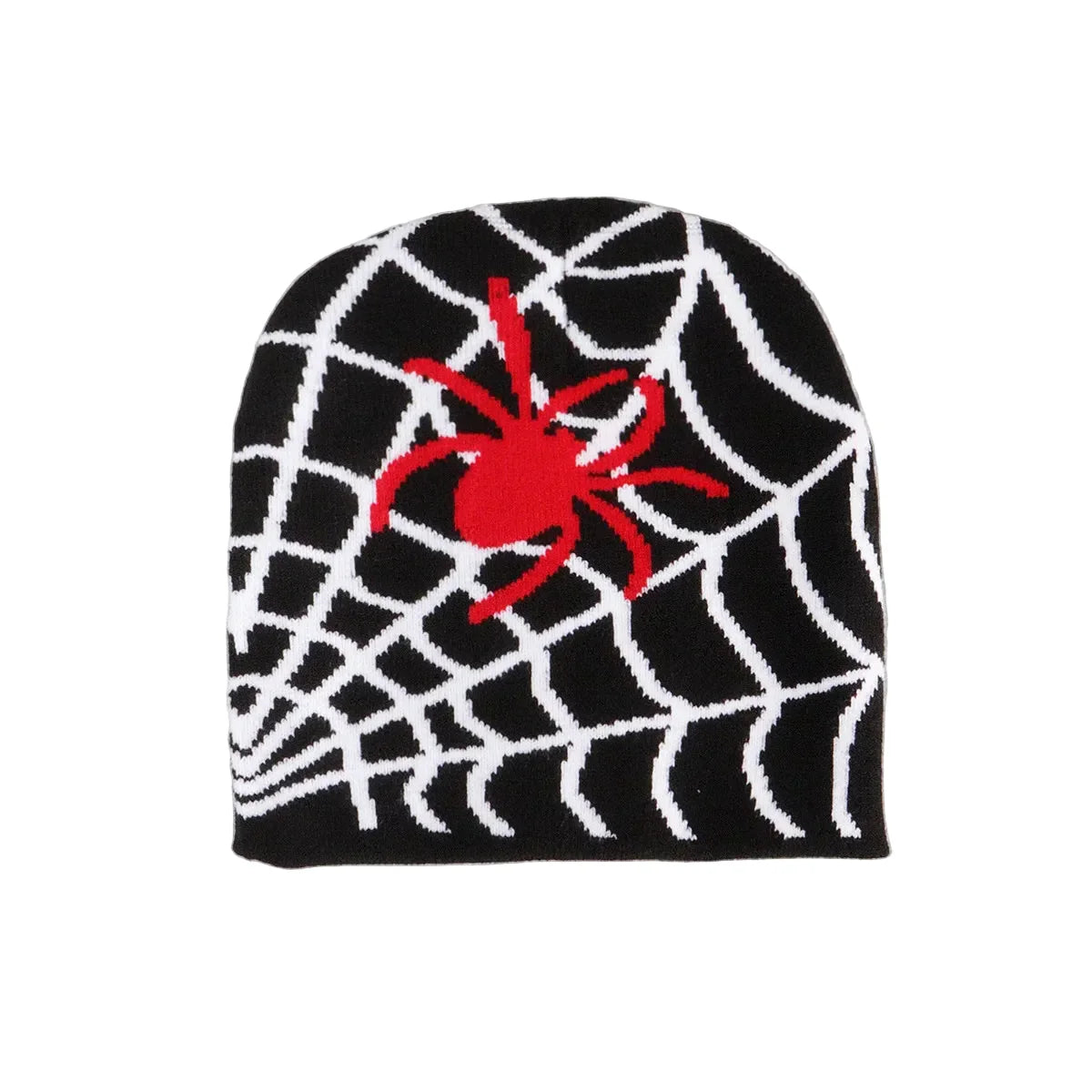 Spider Web Halloween Beanie