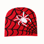 Spider Web Halloween Beanie