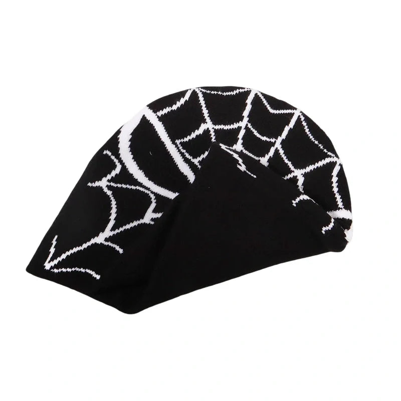 Spider Web Hidden Eyes Winter Beanie