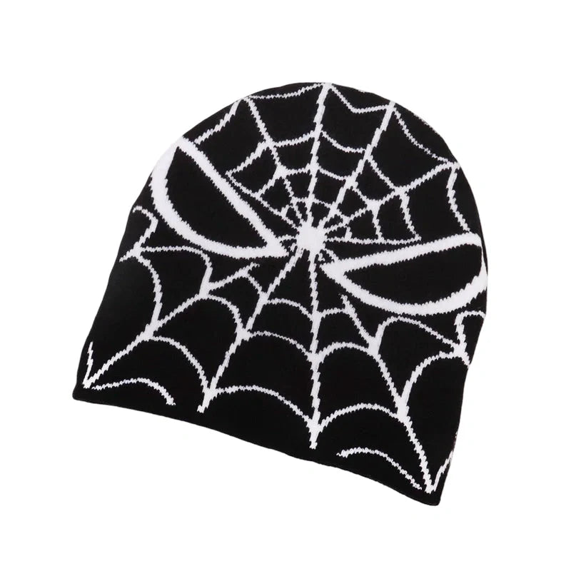 Spider Web Hidden Eyes Winter Beanie