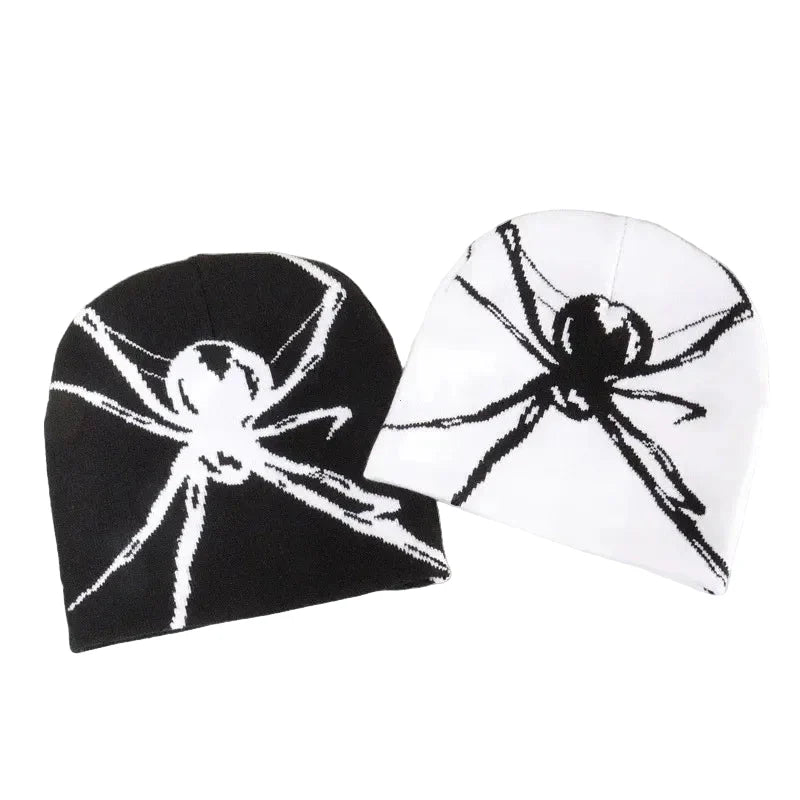 Spider Web Knitted Beanie